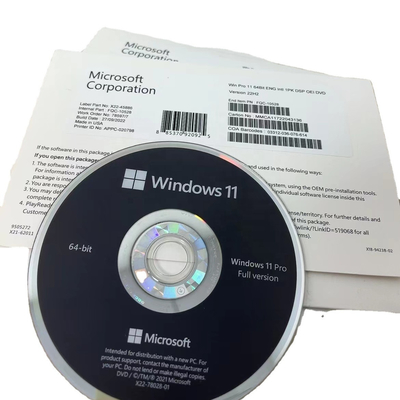 Windows 11 Pro DVD Pack 100% werkt met meertalige ondersteuning en snelle levering