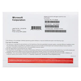 Engels Microsoft Windows Server 2016 Standaardoem Pakket met DVD met 64 bits