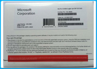 Microsoft Windows 10 Prooem Sleutel voor Standaardoem van PC/Laptop Pakket