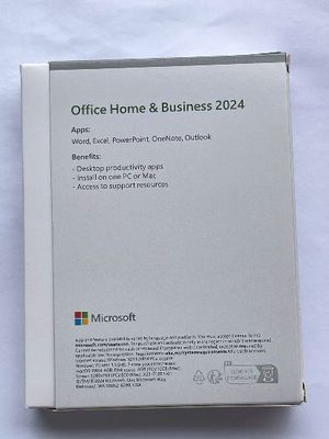 Office Home and Business 2024 Office HB 2021 Medialess Box Volledig pakket Binding Key Retail Box