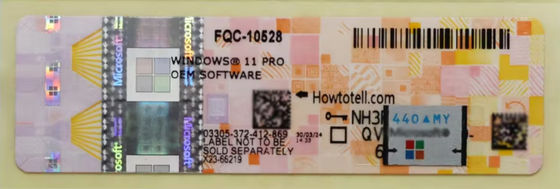 Win 11 Professional Key Online activering Win 11 Professional OEM License COA Sticker