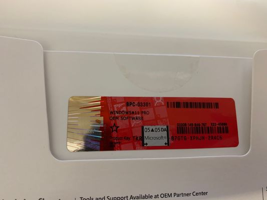 64bit Microsoft Win11 PRO-licenties Sleutelcode DVD OEM-afbeeldingen