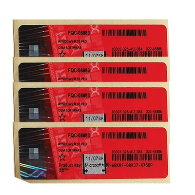 Microsoft Windows 10 de Stickeractivering van de Productcodecode COA online globaal