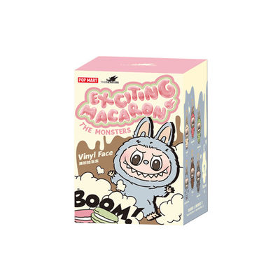 PopMARTS Authentieke Labubu Monsters Spannende Macaron Blind Box Figuur Plush Pop schattig speelgoed Mysterieuze dozen
